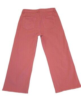 LOFT Rose Pink Wide-Leg Jeans